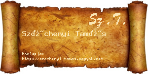 Széchenyi Tamás névjegykártya